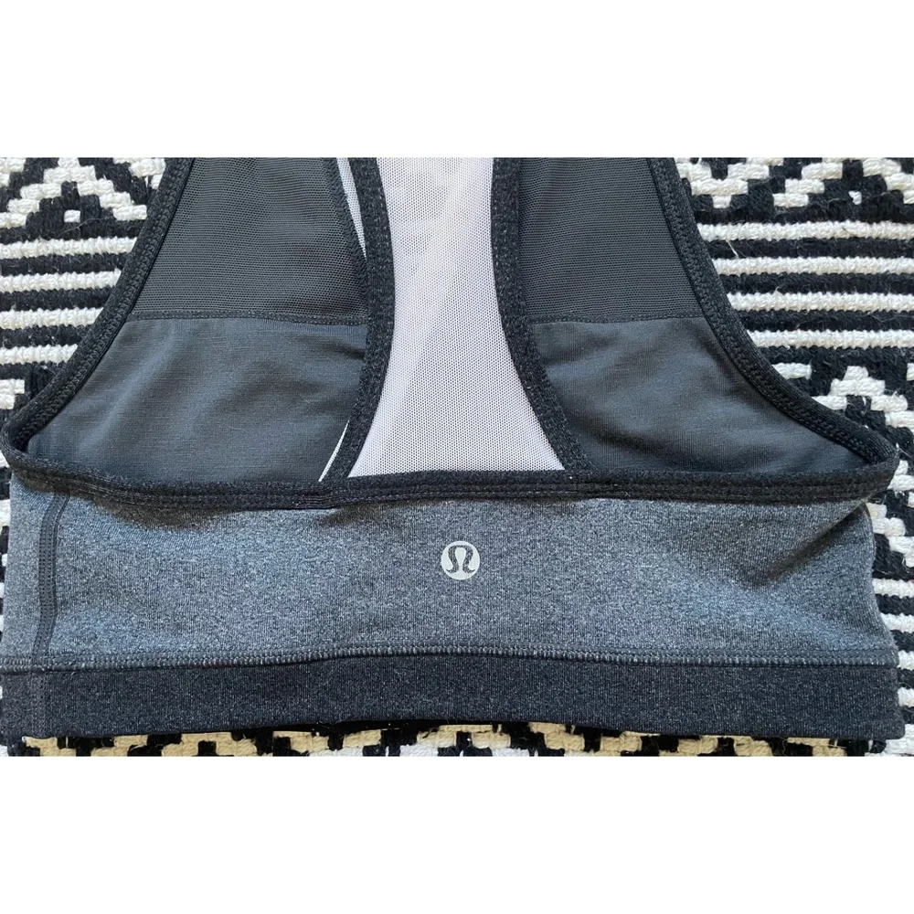 Lululemon Athletica Two Toned Grey Sports Bra